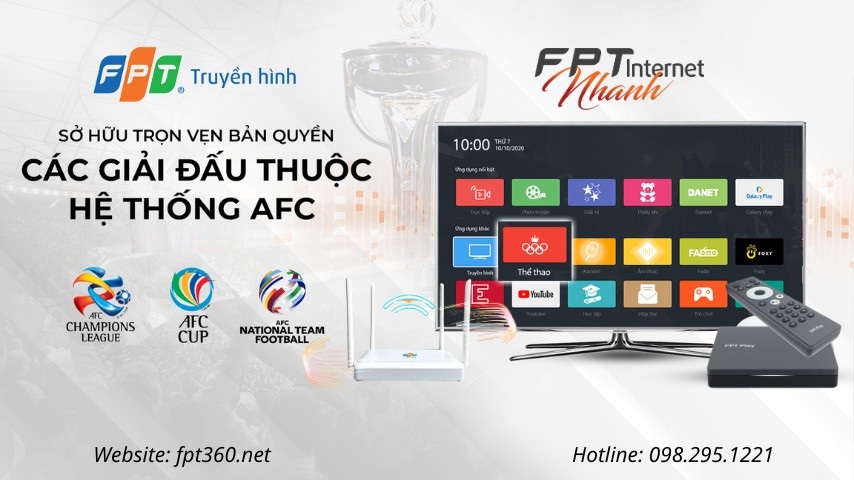 Truyền hình FPT Play trực tiếp các giải đấu thể thao lớn từ UEFA